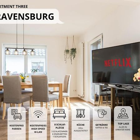 Relaxapartment Fuer Bis Zu 8 Gaeste, Familienfreundlich, Mit Viel Platz Und Garten Ravensburg Exterior photo